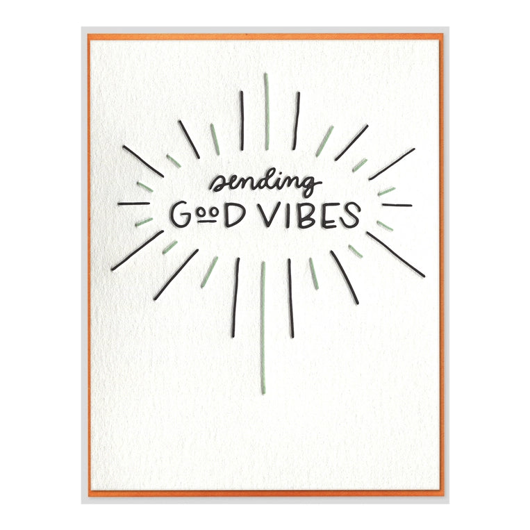 Sending Good Vibes Encouragement Card
