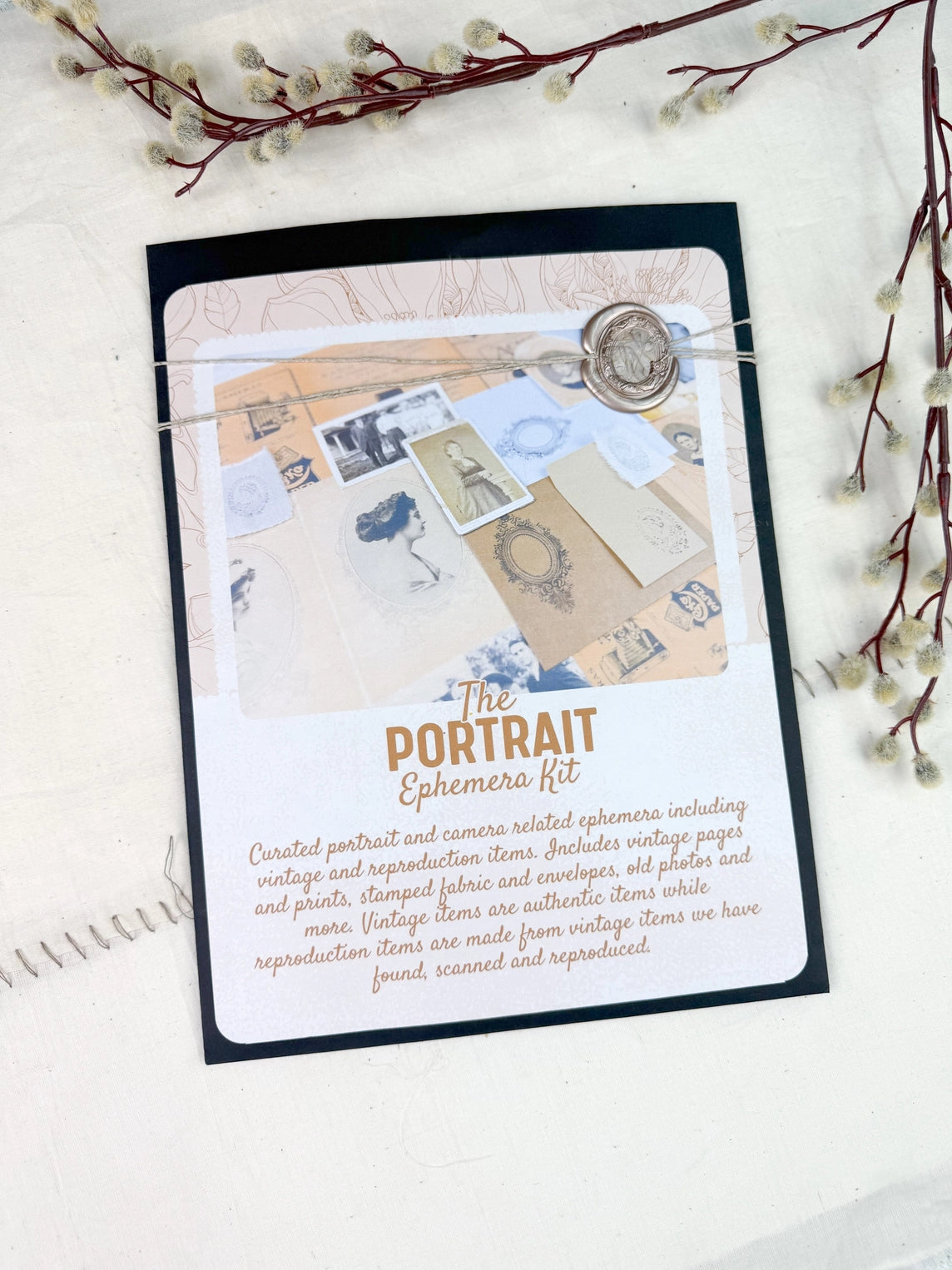 Portrait Ephemera Kit For Paper Crafting