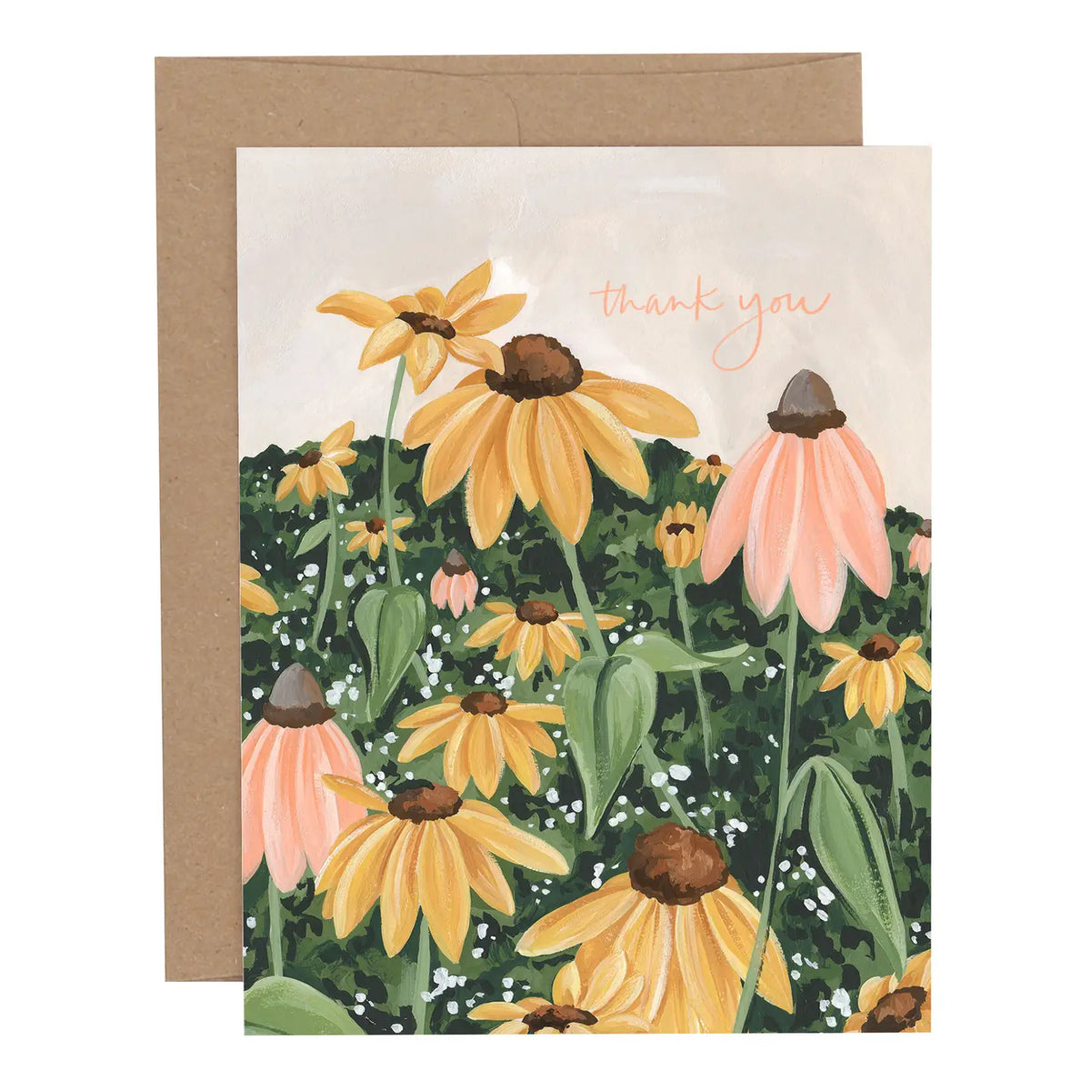 Windy Hills Thank You Greeting Card