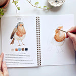 Load image into Gallery viewer, Emily Lex Birds Watercolor Workbook
