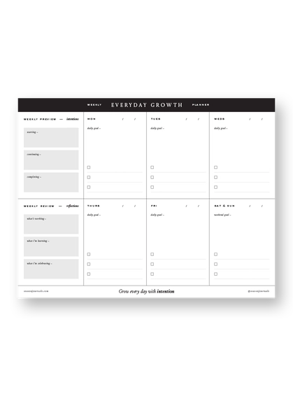Everyday Growth Weekly Planner
