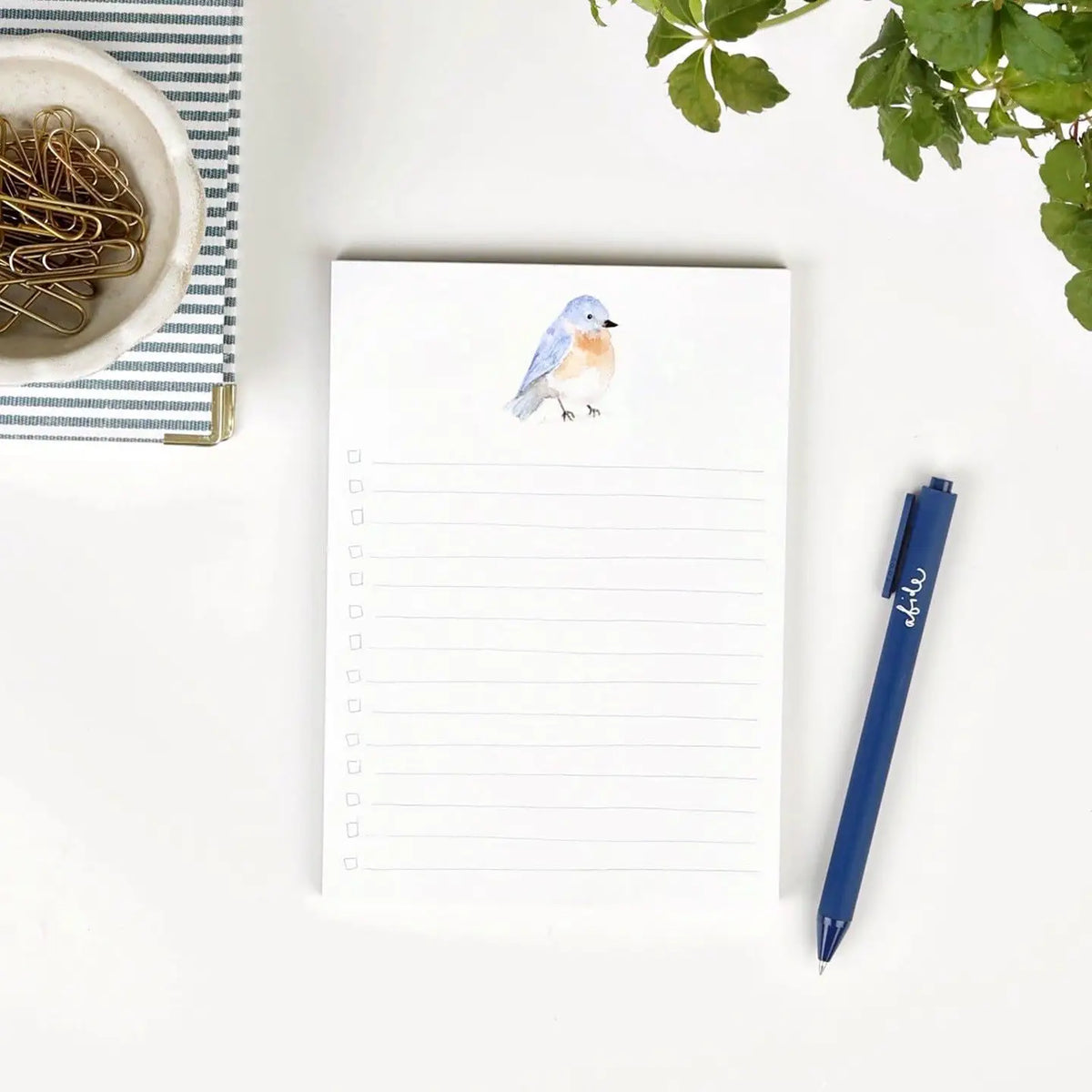 Emily Lex Everyday Bluebird Checklist Notepad