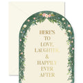 Wedding Floral Arch Die-Cut Greeting Card