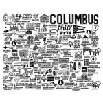 Load image into Gallery viewer, Columbus Ohio Map White
