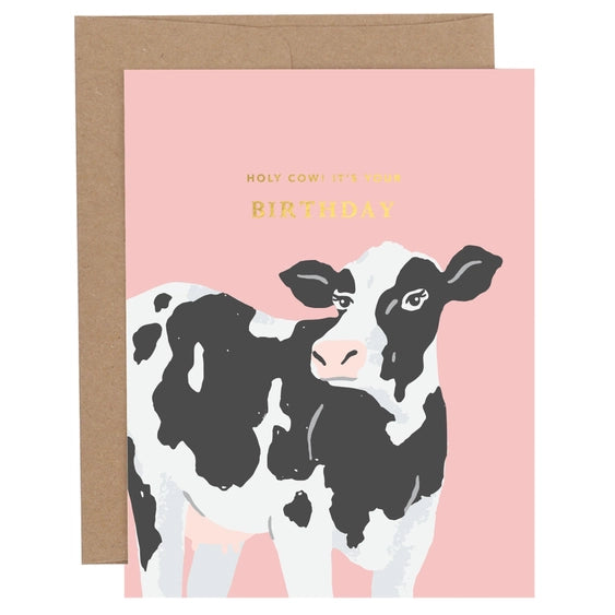 Holy Cow Birthday Card