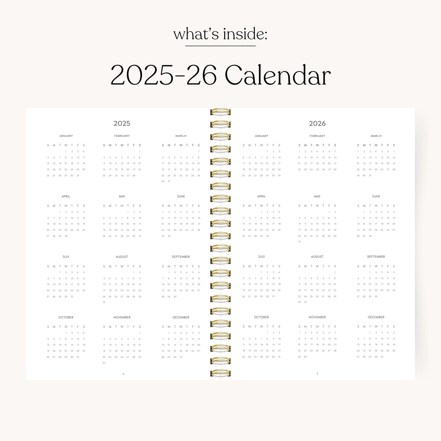 Sunny Poppies 2025-2026 Academic Planner