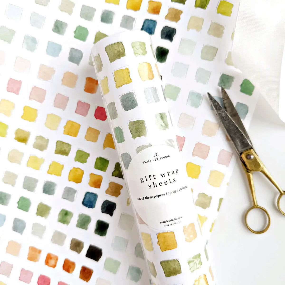 Emily Lex Paint Swatch Gift Wrapping Paper