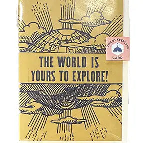 Explore Graduation Diecut Keepsake Letterpress Card