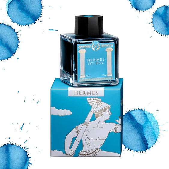 Laban Greek Mythology Ii Ink Hermes Sky Blue