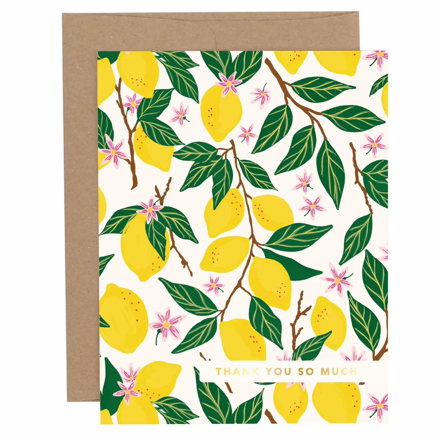 Thank You So Much Lemon Grove Greeting Card