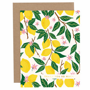 Thank You So Much Lemon Grove Greeting Card