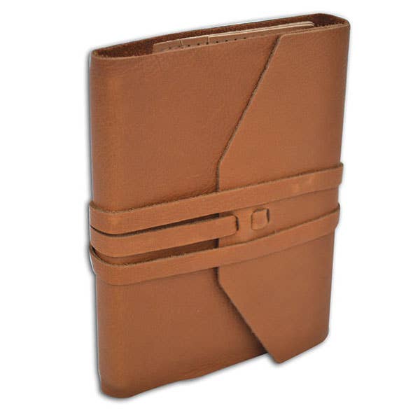 Manufactus Leather Wrap Journal (6" x 8" | Refillable)