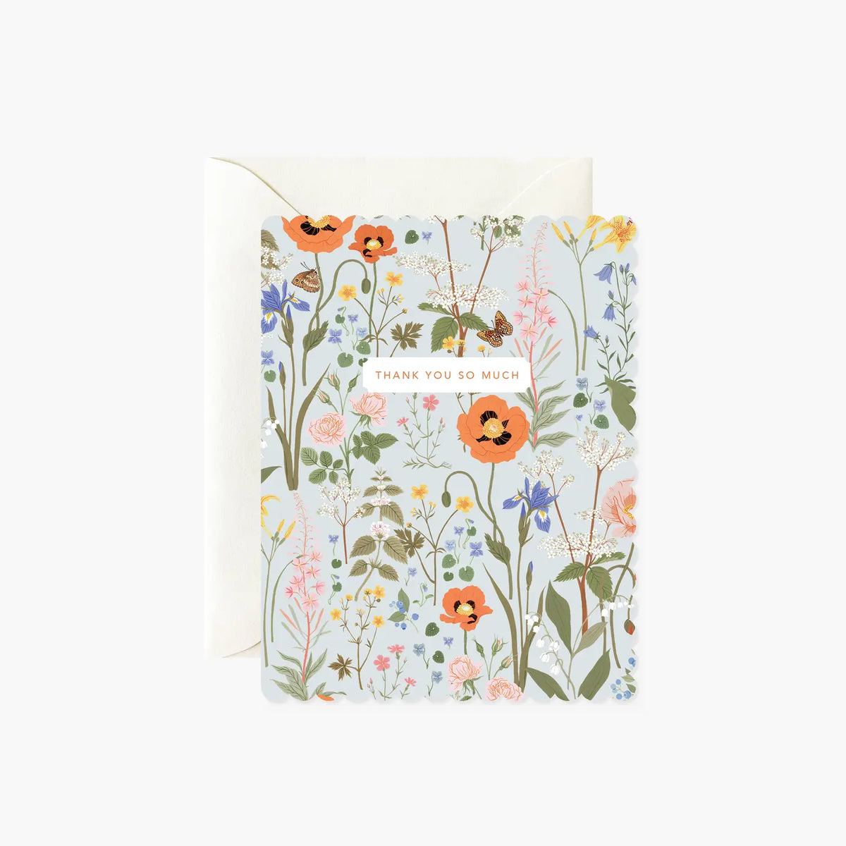 Wild Flowers Thank You Card