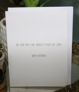 Long Arms Greeting Card
