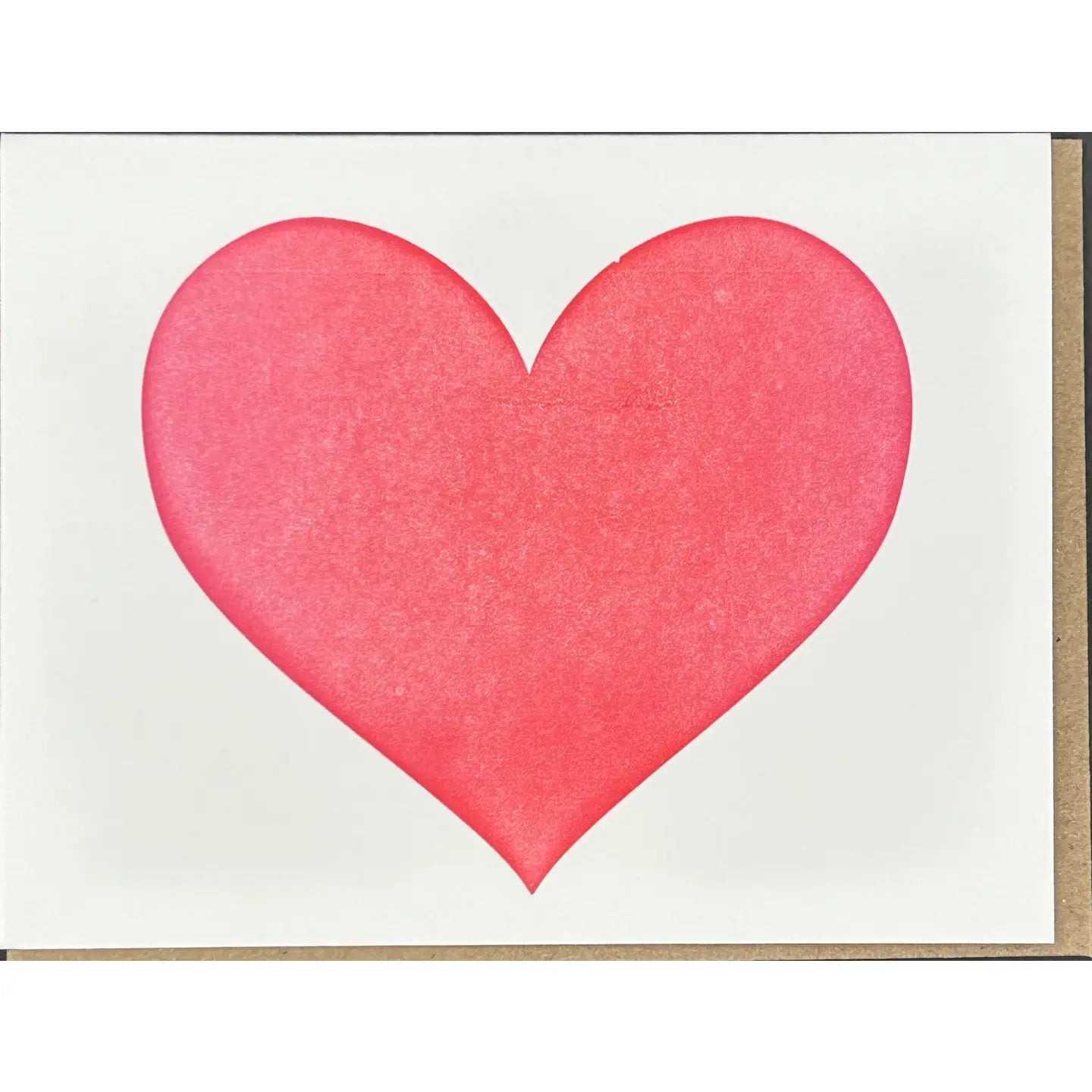 Big Heart Letterpress Card