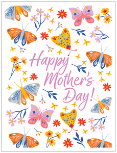 Bright Butterfly Mother's Day Card