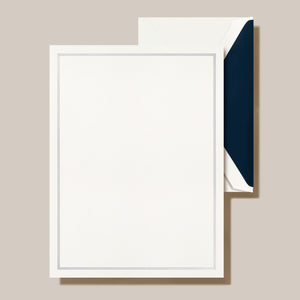 Crane Navy Triple Hairline Half Sheet