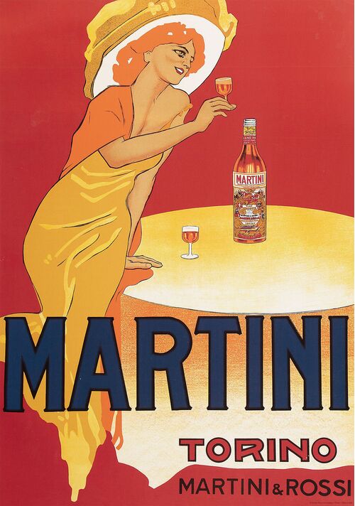 Martini - Vintage Style Poster