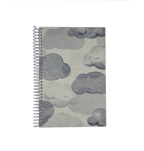Cloud Letterpress Spiral Notebook - Large
