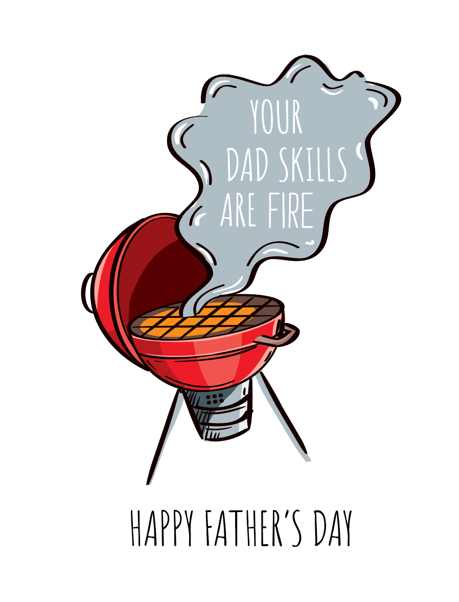Fire Father's Day Card