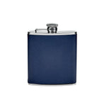 Leather Wrapped Silver Flask