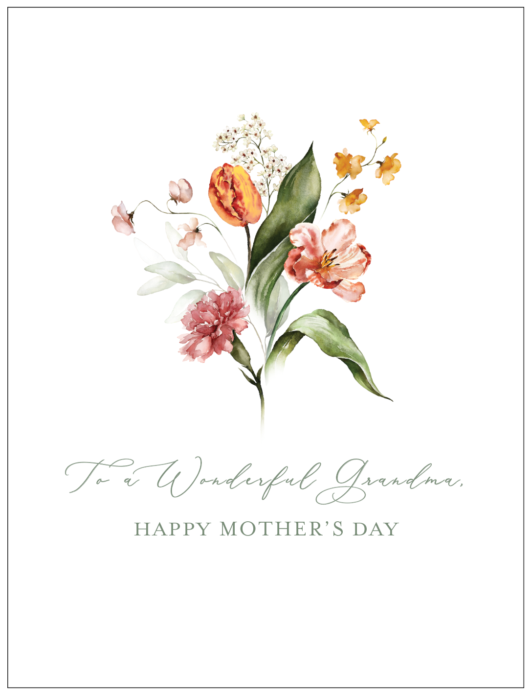 Wonderful Grandma Mother's Day Card