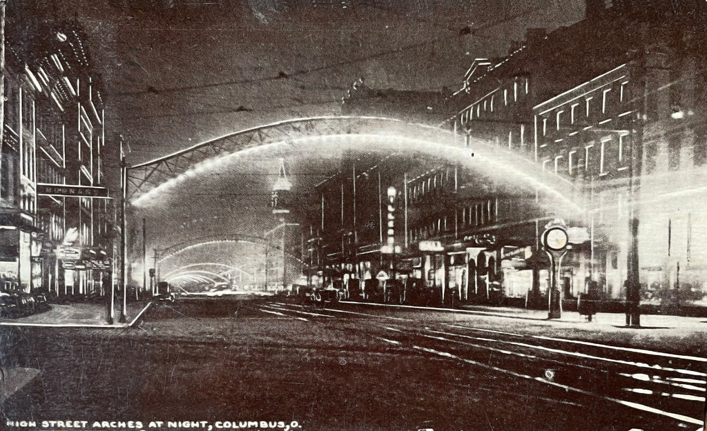 High Street at Night Postcard