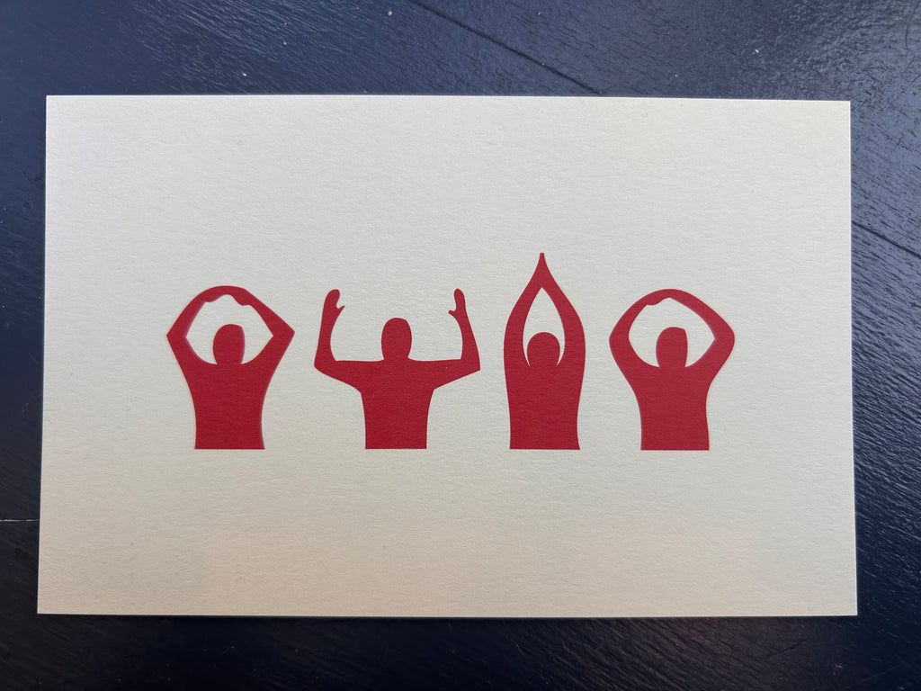 O-H-I-O Hand Symbols Postcard