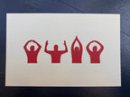 O-H-I-O Hand Symbols Postcard