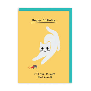 It's the Thought That Counts Birthday Card