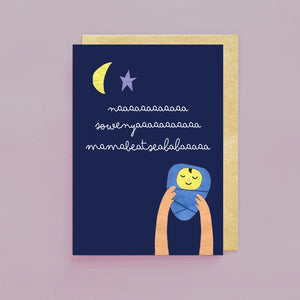 Lion King Themed Baby Card Abstract Modern Colorful Design