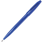 Pentel Arts Sign Pen Touch, Fude Brush Tip, Blue Ink