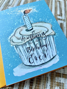 Best Bday Ever - White Cupcake