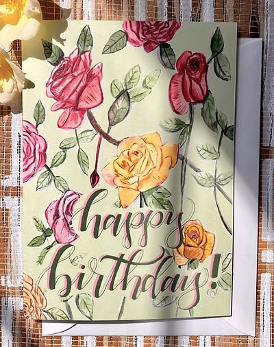 Birth Month Flower - June-Rose & Honeysuckle