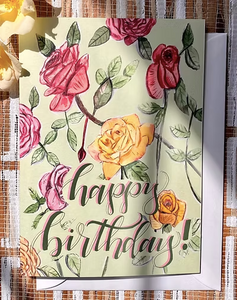 Birth Month Flower - June-Rose & Honeysuckle