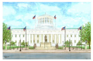 Ohio Statehouse in Summer Card