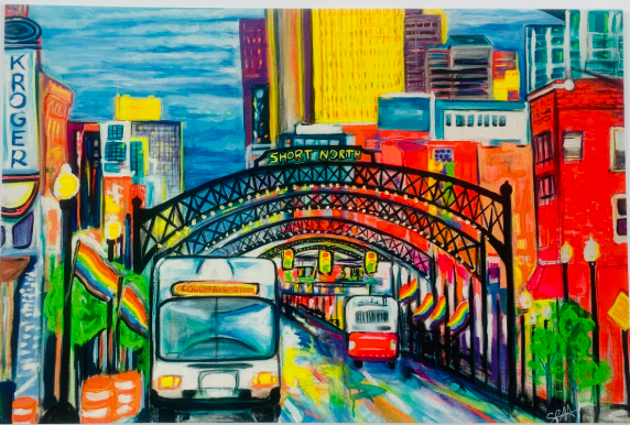 Zen Genius Short North Postcard by Painter Sam