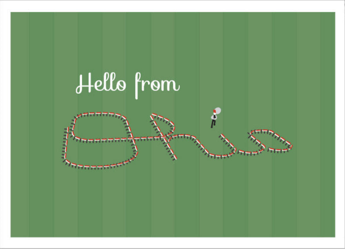 Script Ohio Post Card