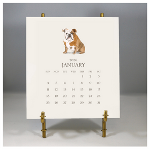 Personalized Pet Calendar 2026 Desk Calendar & Easel $50