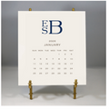Stacked Monogram 2026 Calendar & Easel $50