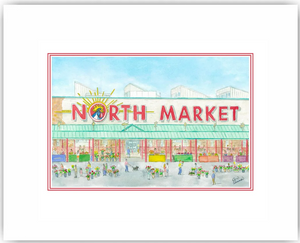 North Market Watercolor Print by Jim Siemer