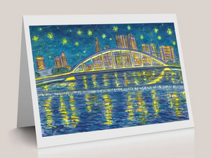 Starry Night over Columbus Card