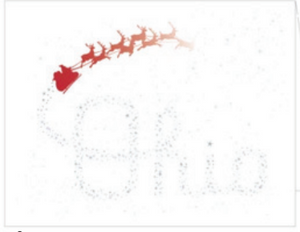 OPP Santa Sleighs Ohio Postcard