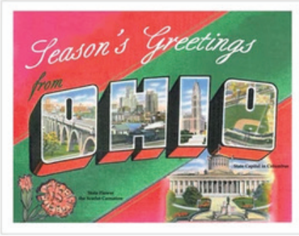 OPP Seasons Greetings from Ohio Postcard