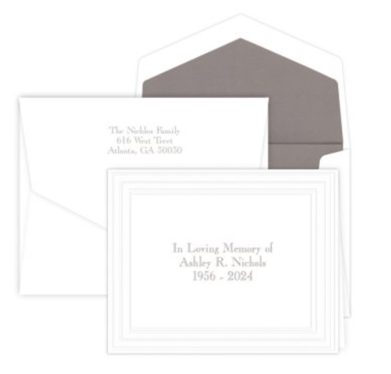 Sympathy Embassy Folded Note