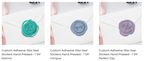 Wedding Duogram Adhesive Wax Seals