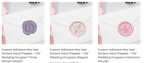 Wedding Duogram Adhesive Wax Seals