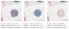 Wedding Duogram Adhesive Wax Seals