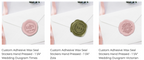 Wedding Duogram Adhesive Wax Seals