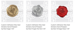 Load image into Gallery viewer, Symbol Adhesive Wax Seals
